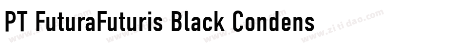 PT FuturaFuturis Black Condensed Cyrillic字体转换